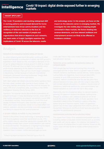 Covid-19 impact: digital divide exposed further in emerging markets