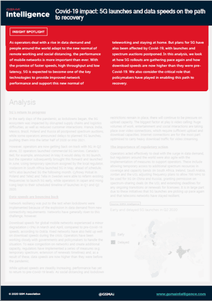 Covid-19 impact: 5G launches and data speeds on the path to recovery
