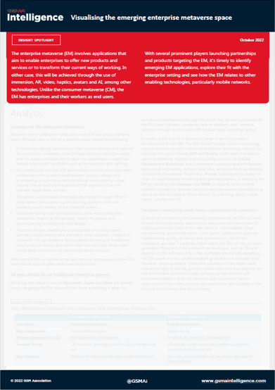 Visualising the emerging enterprise metaverse space
