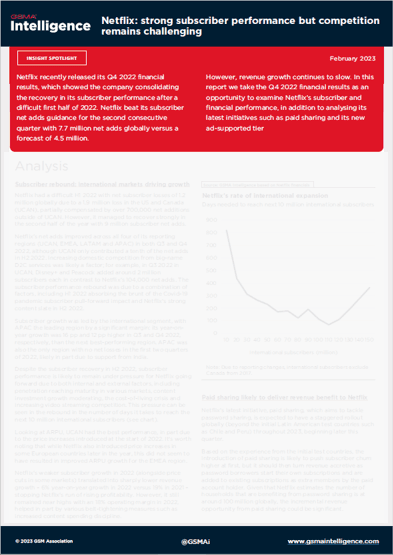 Netflix: strong subscriber performance but competition remains challenging