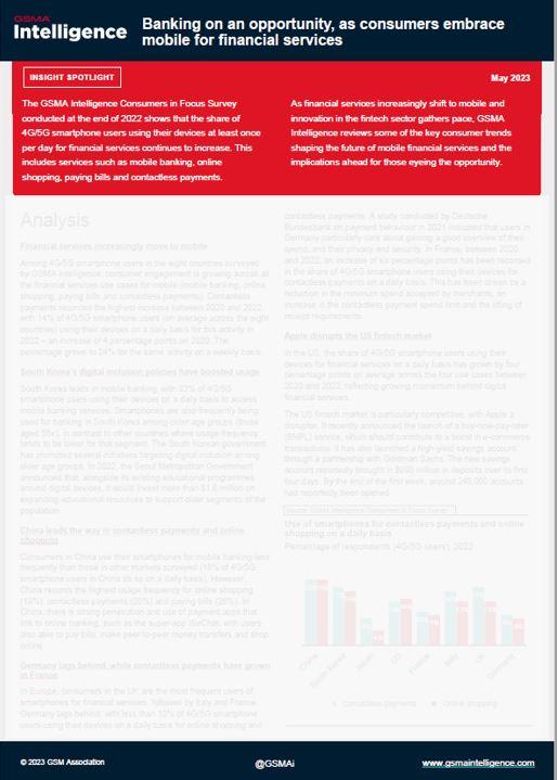 Banking on an opportunity, as consumers embrace mobile for financial services