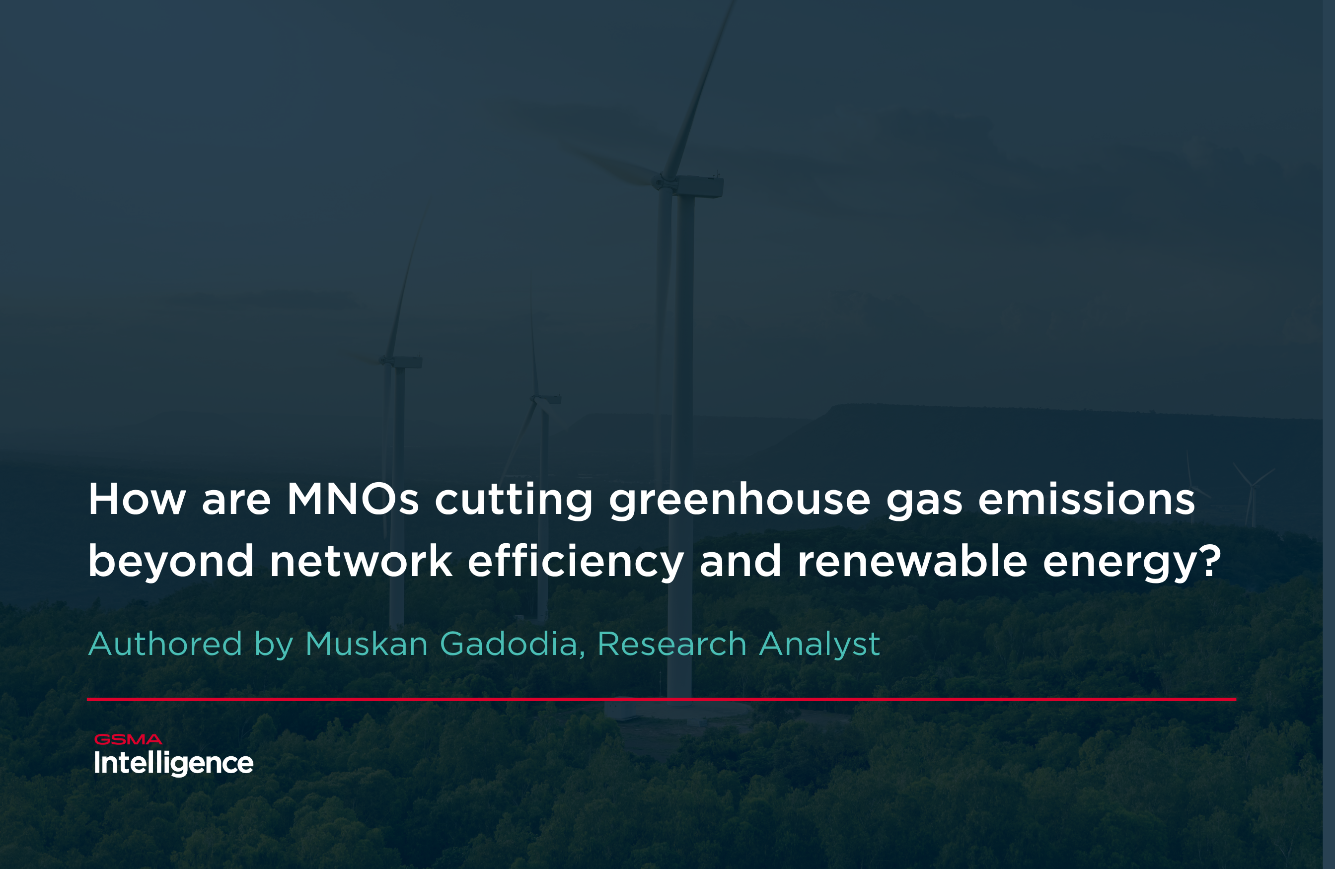 How are MNOs cutting greenhouse gas emissions beyond network efficiency and renewable energy?