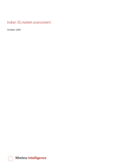 Indian 3G market assessment