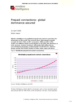 Prepaid connections: global dominance assured