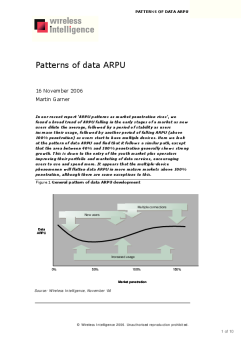 Patterns of data ARPU