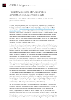 Regulatory moves to stimulate mobile competition produces mixed results - New study finds uneven distribution of market power across global mobile industry