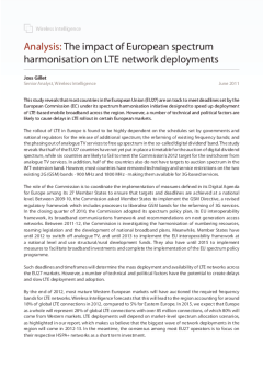 Regulators set the platform for large-scale LTE rollout across Europe - New study highlights LTE spectrum allocation and auction plans across the European Union
