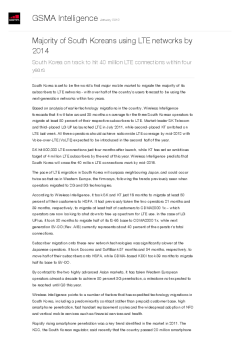 Majority of South Koreans using LTE networks by 2014 - South Korea on track to hit 40 million LTE connections within four years