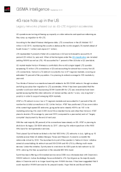 4G race hots up in the US - Legacy networks phased out as 4G-LTE migration accelerates