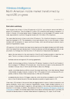 North American mobile market transformed by rapid LTE progress