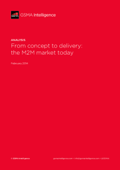 From concept to delivery: the M2M market today - Global M2M connections reached 195 million in 2013, growing at almost 40% per year