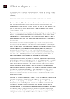 Spectrum licence renewal in Asia: a long road ahead - More than one hundred Asian licenses set to expire over next decade