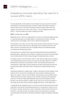 Evaluating consumer spending: the need for a revised ARPU metric - How multi-SIM offers and bundles dilute the relevance of ARPU