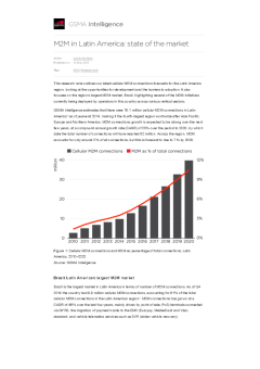 M2M in Latin America: state of the market