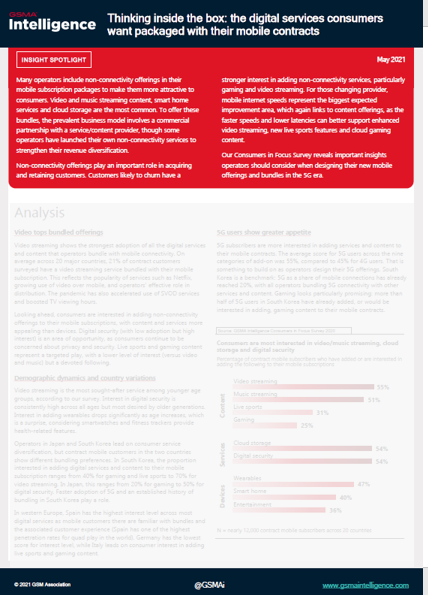 Thinking inside the box: the digital services consumers want packaged with their mobile contracts