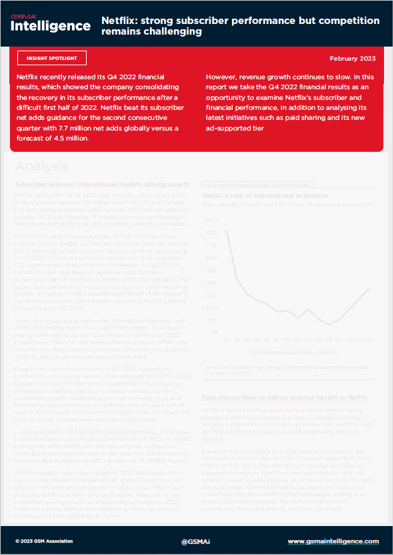 Netflix: strong subscriber performance but competition remains challenging