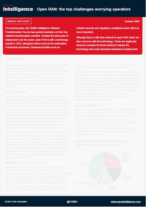 Open RAN: the top challenges worrying operators